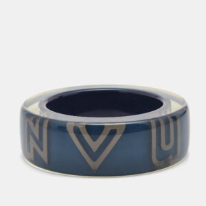 Louis Vuitton Wanted Resin Gunmetal Tone Bangle Bracelet