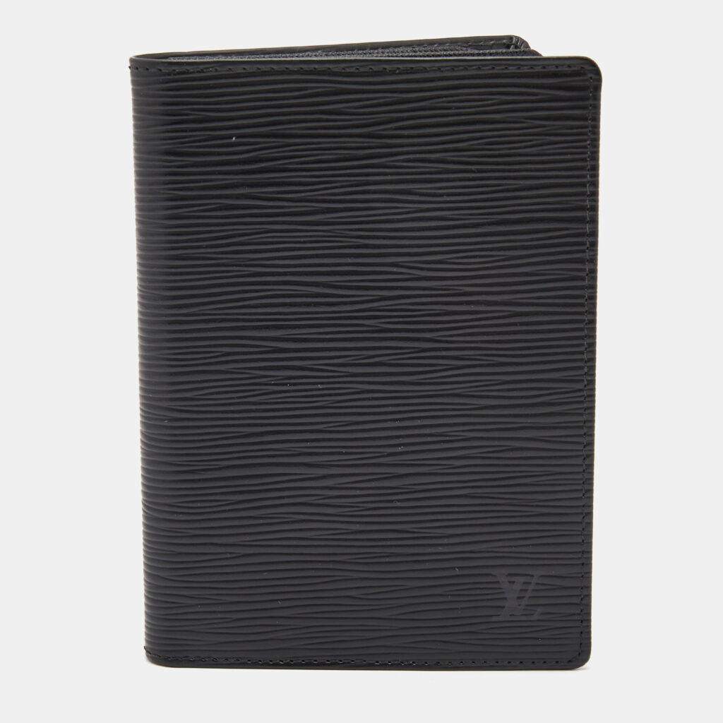 luxury-women-louis-vuitton-used-accessories-p858567-003 Louis Vuitton Black Epi Leather Bifold Document Holder