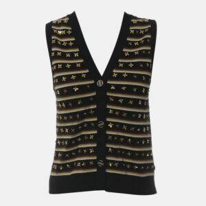 Louis Vuitton Knitted Stripe Quatrefoil Sequin Vest