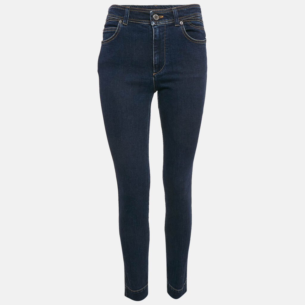 luxury-women-louis-vuitton-used-clothes-p1104009-001 Louis Vuitton Blue Denim Jeans M Waist 30"