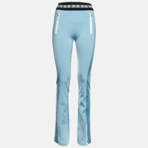 Louis Vuitton Blue Jersey Flared Trousers M