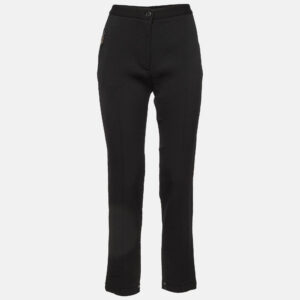 Louis Vuitton Black Wool Tapered Trousers M