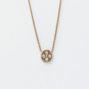 Louis Vuitton 18K Pink Gold Diamond Pandantif Blossom