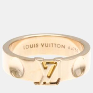 Louis Vuitton 18k Pink Gold Berg Empreinte Band Ring