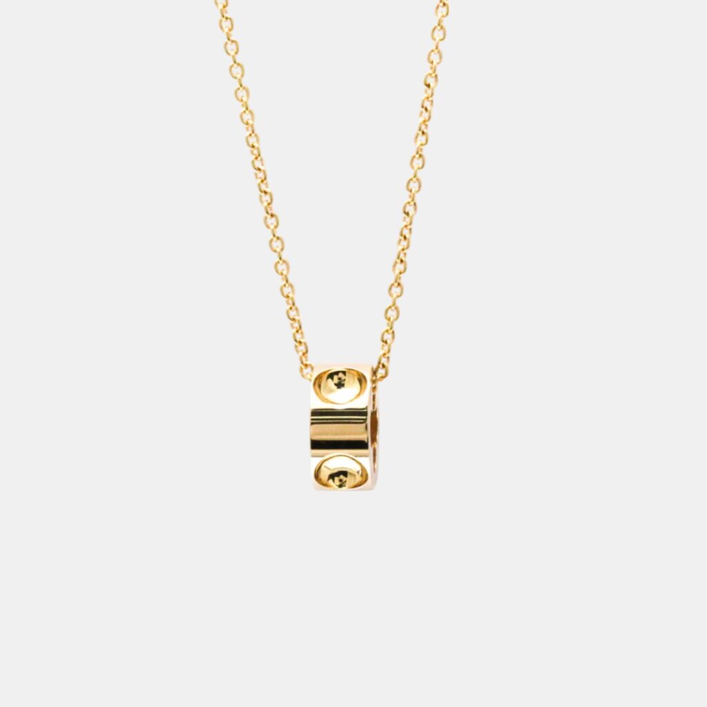 luxury-women-louis-vuitton-used-fine-jewelry-p1079110-001 Louis Vuitton 18k Pink Gold Empreinte No Stone Necklace