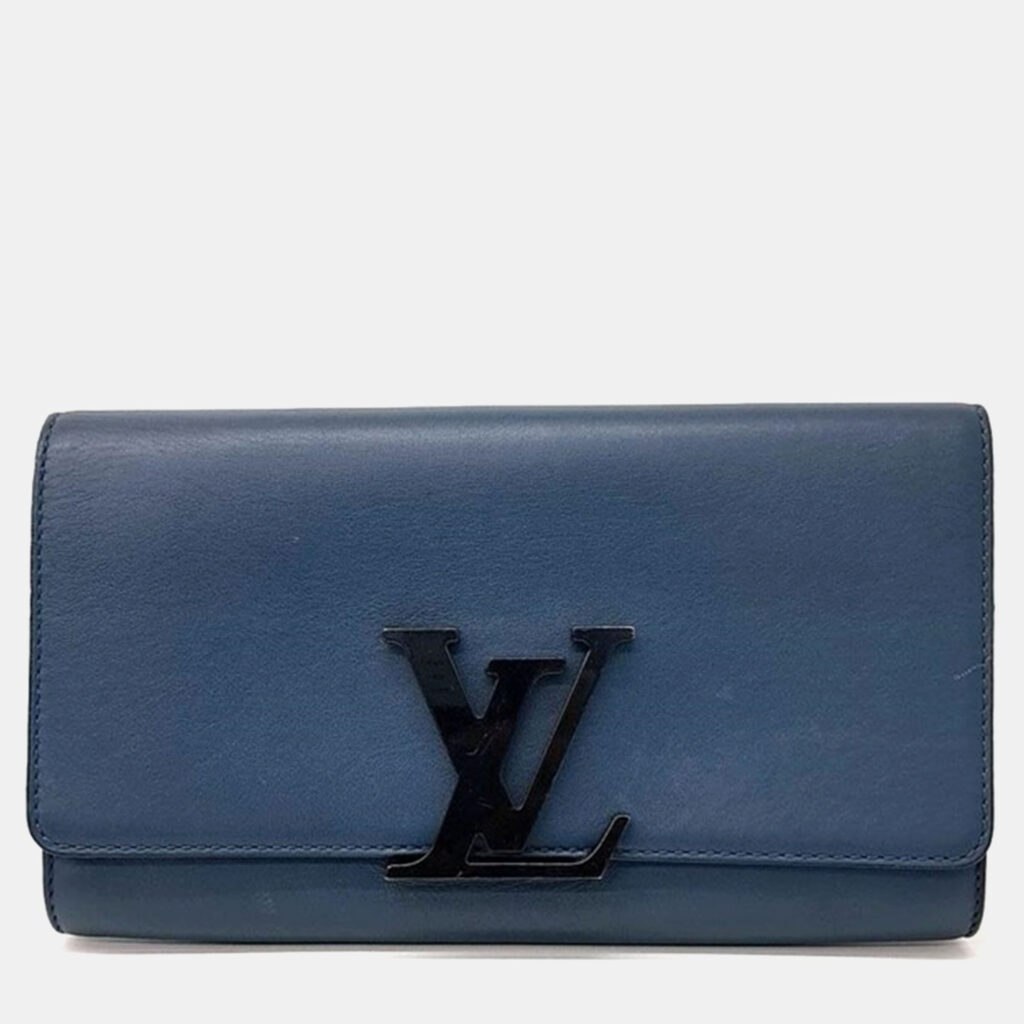 luxury-women-louis-vuitton-used-handbags-p1007587-003 Louis Vuitton Blue Leather Capucines Clutch
