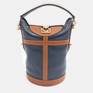 Louis Vuitton Blue Epi Leather Grenelle Pochette Top Handle Bag