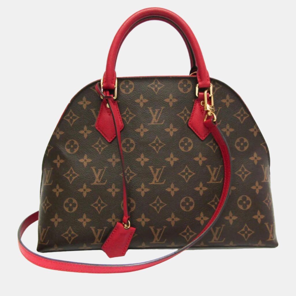 luxury-women-louis-vuitton-used-handbags-p1026887-001 Louis Vuitton Brown Monogram Canvas and Leather Alma B'N'B Satchel