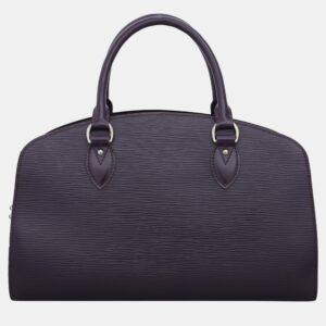 Louis Vuitton Dark Purple Epi Leather Pont-Neuf Top Handle Bag