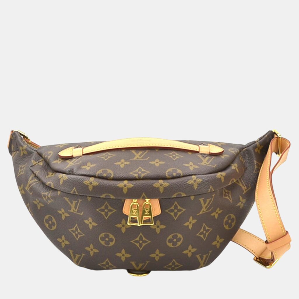 luxury-women-louis-vuitton-used-handbags-p1056130-001 Louis Vuitton Body Monogram Bum Canvas Brown Waist Bag