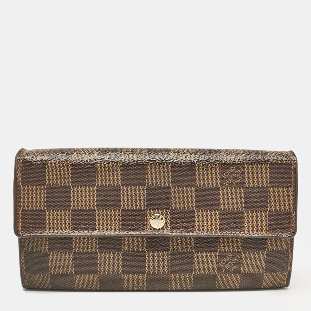 luxury-women-louis-vuitton-used-handbags-p1079259-002 Louis Vuitton Monogram Canvas Sarah Wallet