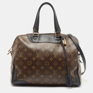 louis vuitton black monogram canvas retiro nm bag