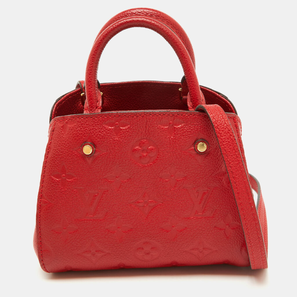 luxury-women-louis-vuitton-used-handbags-p1086962-014 Louis Vuitton Cherry Monogram Empreinte Leather Montaigne Nano Bag
