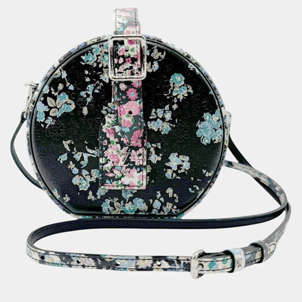 luxury-women-louis-vuitton-used-handbags-p1087355-002 Louis Vuitton Leather Black Petite Boite Chapeau Shoulder Bag
