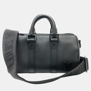 Louis Vuitton Black Aerogram Mini Duffle Bag