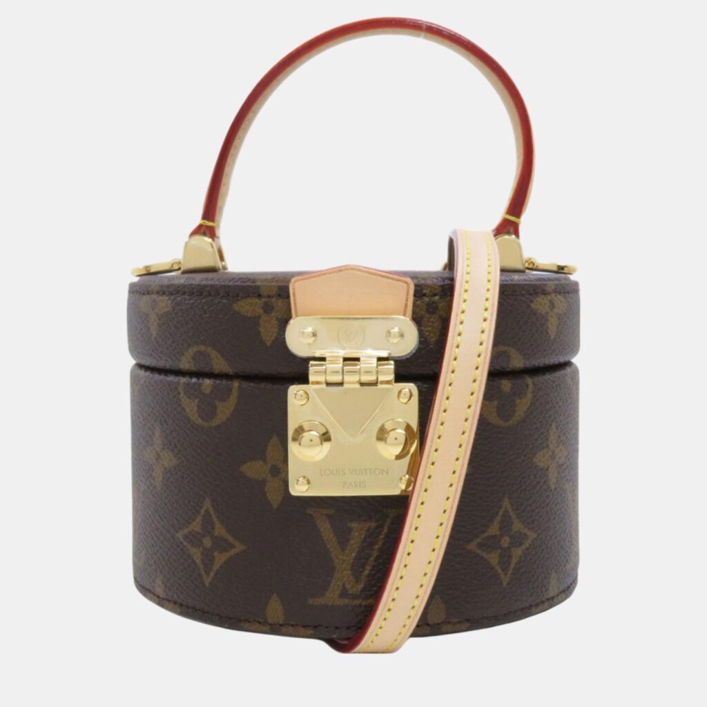 luxury-women-louis-vuitton-used-handbags-p1091408-002 Louis Vuitton Brown Monogram Canvas, Leather Scott Shoulder Bag