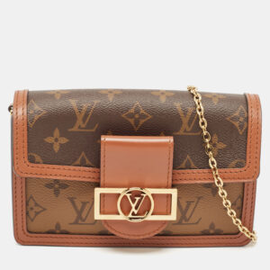 Louis Vuitton Monogram Reverse Canvas Dauphine Wallet on Chain