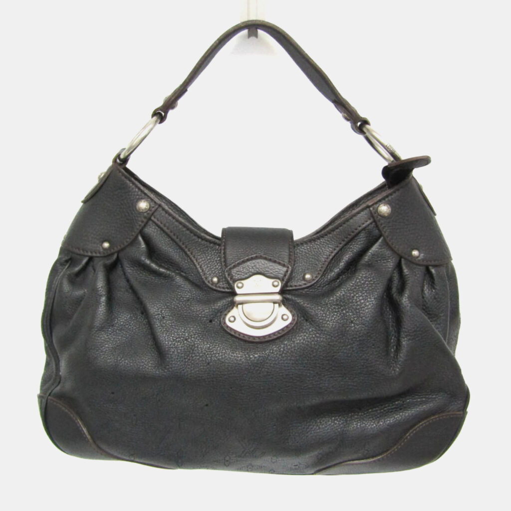 luxury-women-louis-vuitton-used-handbags-p1094331-001 Louis Vuitton Noir Mahina Solar PM Shoulder Bag