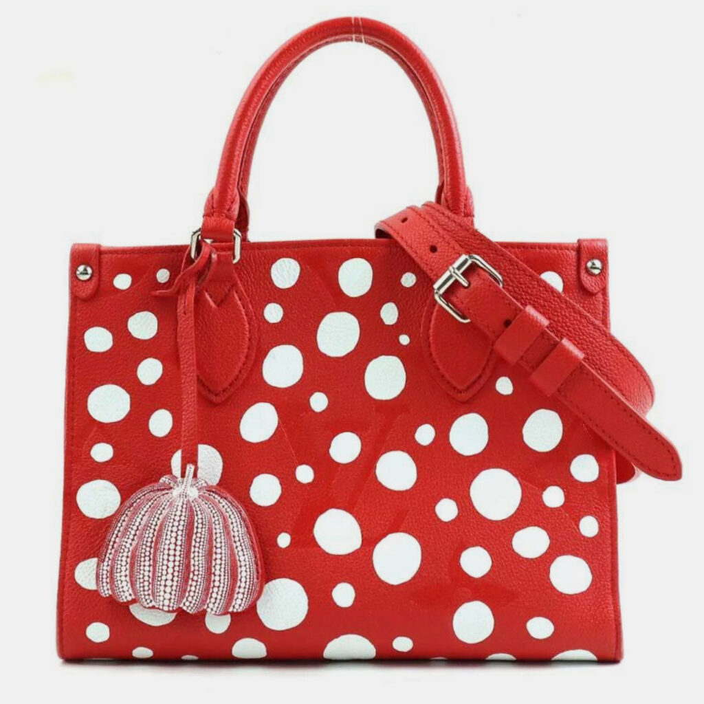 luxury-women-louis-vuitton-used-handbags-p1094726-004 Louis Vuitton Monogram Empreinte Yayoi Kusama OnTheGo PM Shoulder Bag
