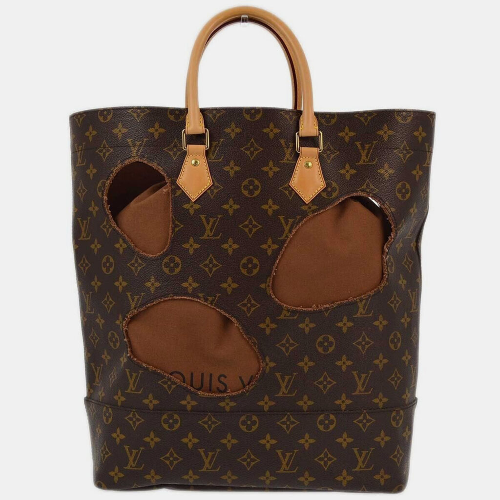 luxury-women-louis-vuitton-used-handbags-p1095789-006 Louis Vuitton Brown Monogram Comme Des Garçons Tote Bag