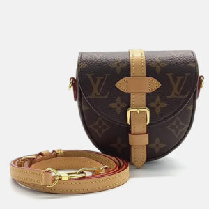 Louis Vuitton Brown Coated Canvas Micro Chantilly Bag