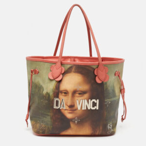 Louis Vuitton x Jeff Koons Pink Coated Canvas Da Vinci Master's Neverfull MM