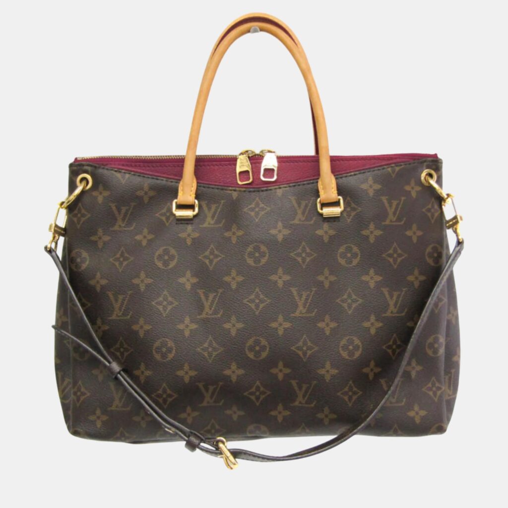 luxury-women-louis-vuitton-used-handbags-p1101894-004 Louis Vuitton Aurore Brown Monogram Pallas Shoulder Bag
