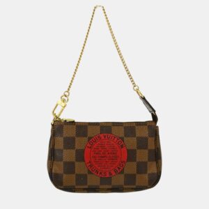 Louis Vuitton Brown Damier Ebene Canvas Mini Pochette Accessoires Shoulder Bag
