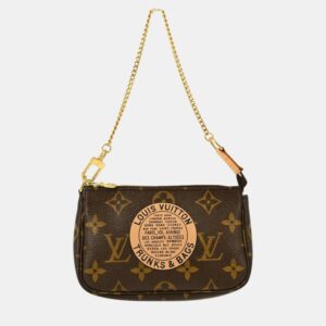 Louis Vuitton Brown Monogram Canvas Mini Pochette Accessoires Shoulder Bag