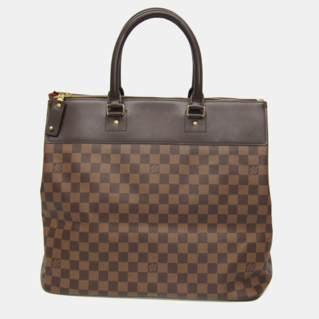 luxury-women-louis-vuitton-used-handbags-p1110970-008 Louis Vuitton Damier Ebene Greenwich PM Boston Bag