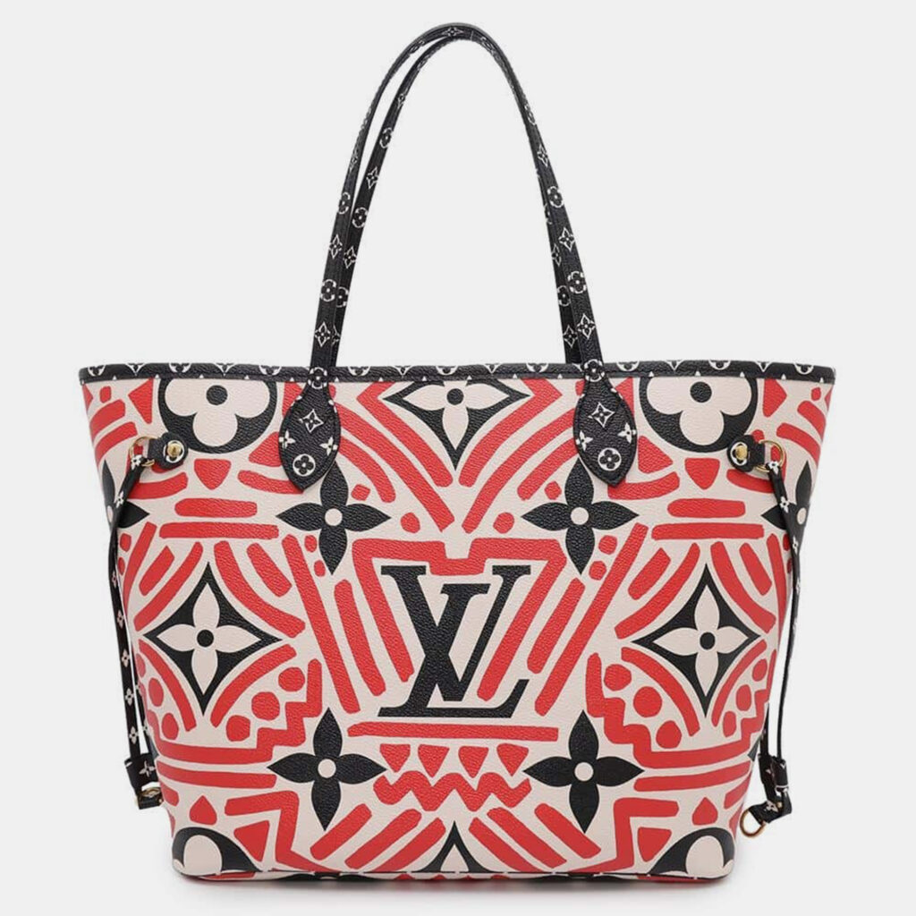 luxury-women-louis-vuitton-used-handbags-p1111237-002 Louis Vuitton Tricolour Monogram Giant Lv Crafty Neverfull MM Bag