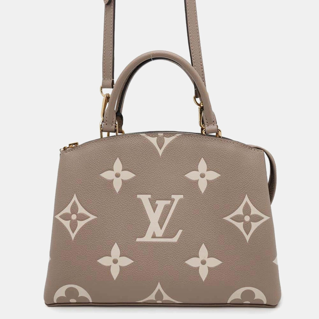 luxury-women-louis-vuitton-used-handbags-p1111241-002 Louis Vuitton Bicolor Monogram Empreinte Leather Petit Palais PM Bag