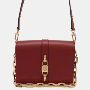 Louis Vuitton Red Calf Leather Rendezvous  Bag