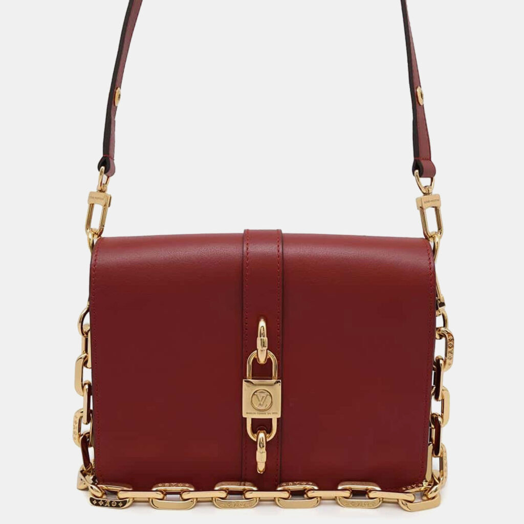 luxury-women-louis-vuitton-used-handbags-p1111243-002 Louis Vuitton Red Calf Leather Rendezvous Bag