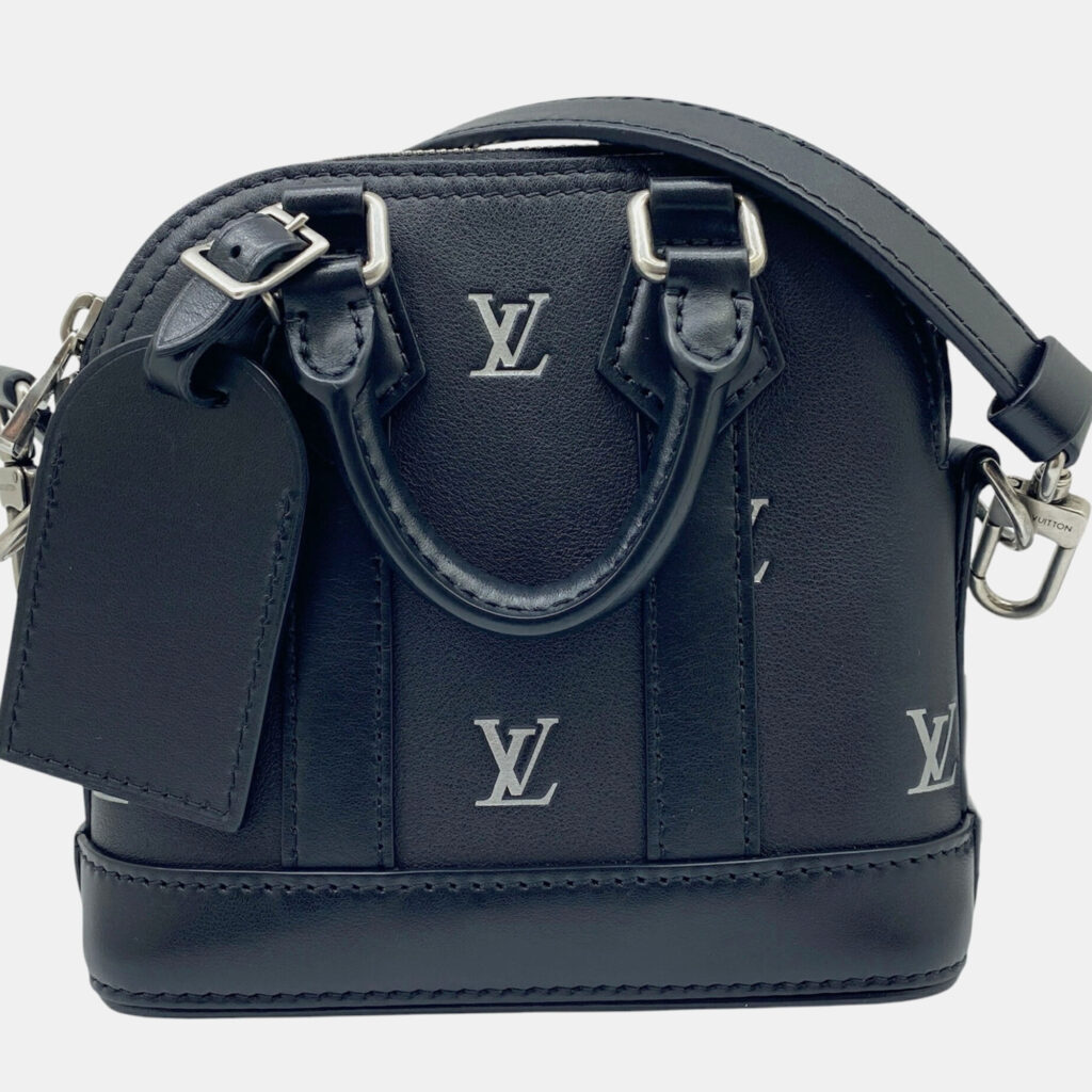 luxury-women-louis-vuitton-used-handbags-p1111531-013 Louis Vuitton Black Leather Nano Alma Pharrell Williams Handbag