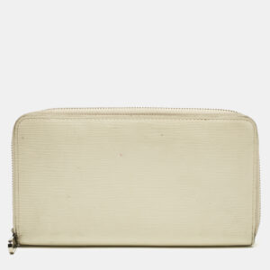 Louis Vuitton Ivory Epi Leather Zippy Wallet