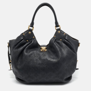 Louis Vuitton Black Monogram Mahina Leather Solar PM Bag