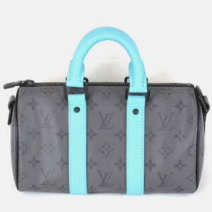 Louis Vuitton Turquoise Reverse Monogram Eclipse Keepall Bandouliere 25 Shoulder Bag