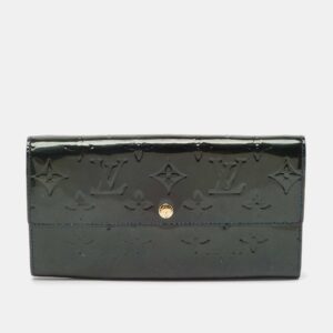 Louis Vuitton Blue Nuit Monogram Vernis Sarah Wallet