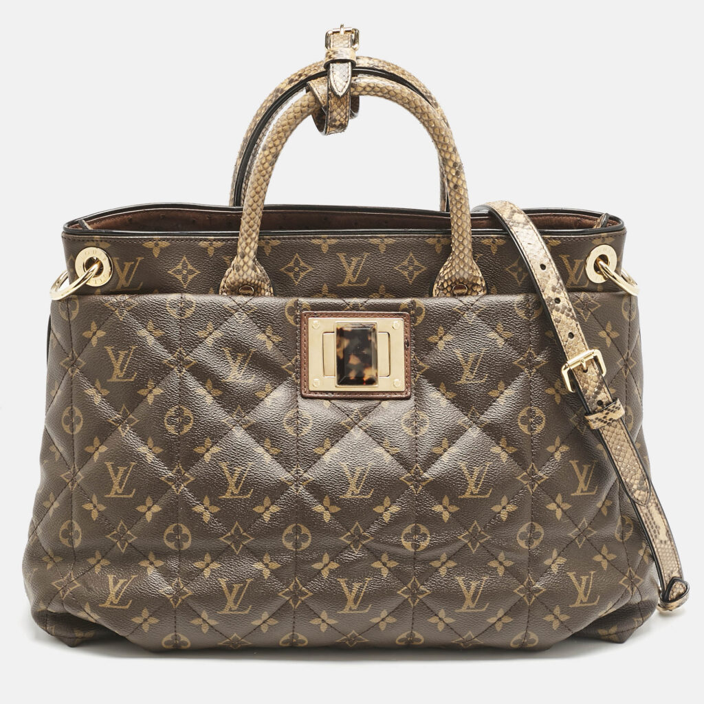 luxury-women-louis-vuitton-used-handbags-p1125943-013 Louis Vuitton Monogram Canvas Limited Edition Etoile Exotique GM Bag