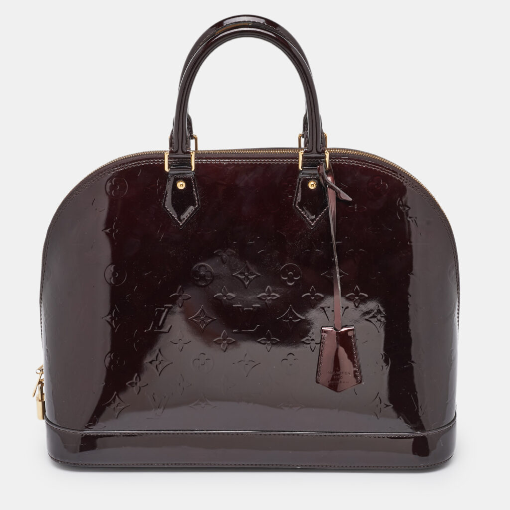 Louis Vuitton Amarante Monogram Vernis Alma MM Bag
