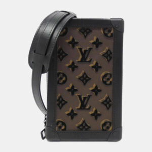 Louis Vuitton Black Monogram Tuftage Canvas Vertical Soft Trunk Shoulder Bag