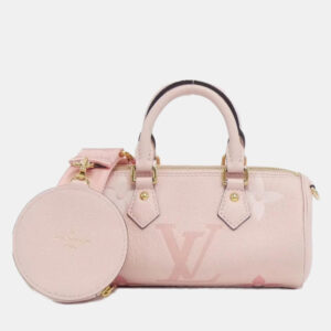 Louis Vuitton Rose Monogram Empreinte Leather By The Pool Papillon BB Shoulder Bag