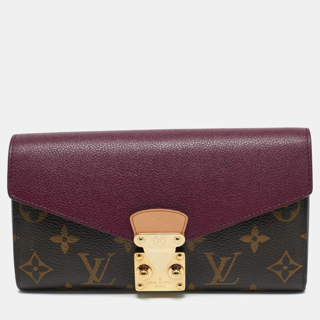 luxury-women-louis-vuitton-used-handbags-p1131592-003 Louis Vuitton Aurore Monogram Canvas Pallas Wallet
