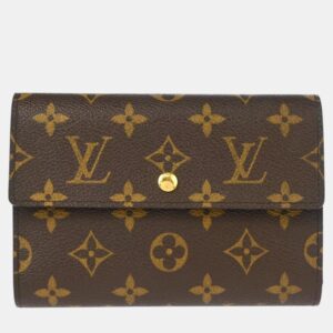 Louis Vuitton Monogram Canvas Porte-Tr&eacute;sor &Eacute;tui Papier Wallet