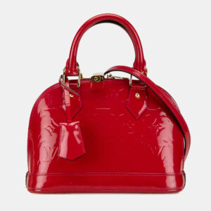 Louis Vuitton Red Monogram Vernis Leather Alma BB Shoulder Bag