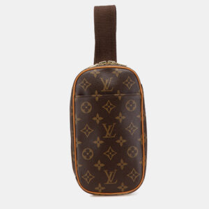 Louis Vuitton Brown Monogram Canvas Pochette Gange Shoulder Bag