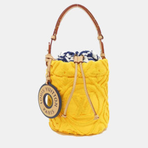 Louis Vuitton Yellow Jacquard LV By the Pool Bucket Vacation Handbag