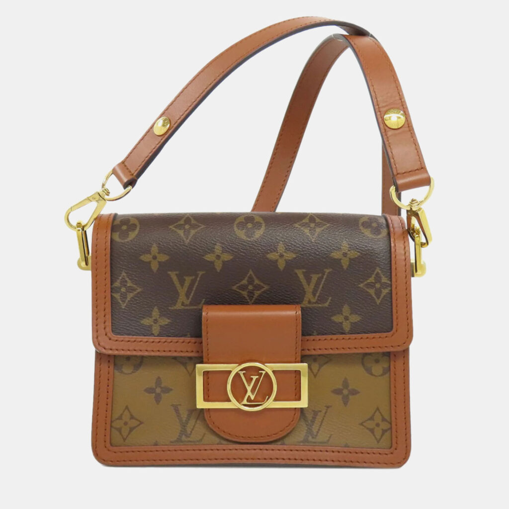 luxury-women-louis-vuitton-used-handbags-p1137425-011 Louis Vuitton Monogram Reverse Dauphine Mini Shoulder Bag