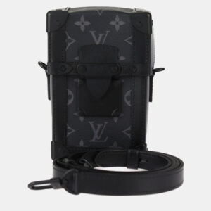 Louis Vuitton Black Vertical Trunk Shoulder Bag